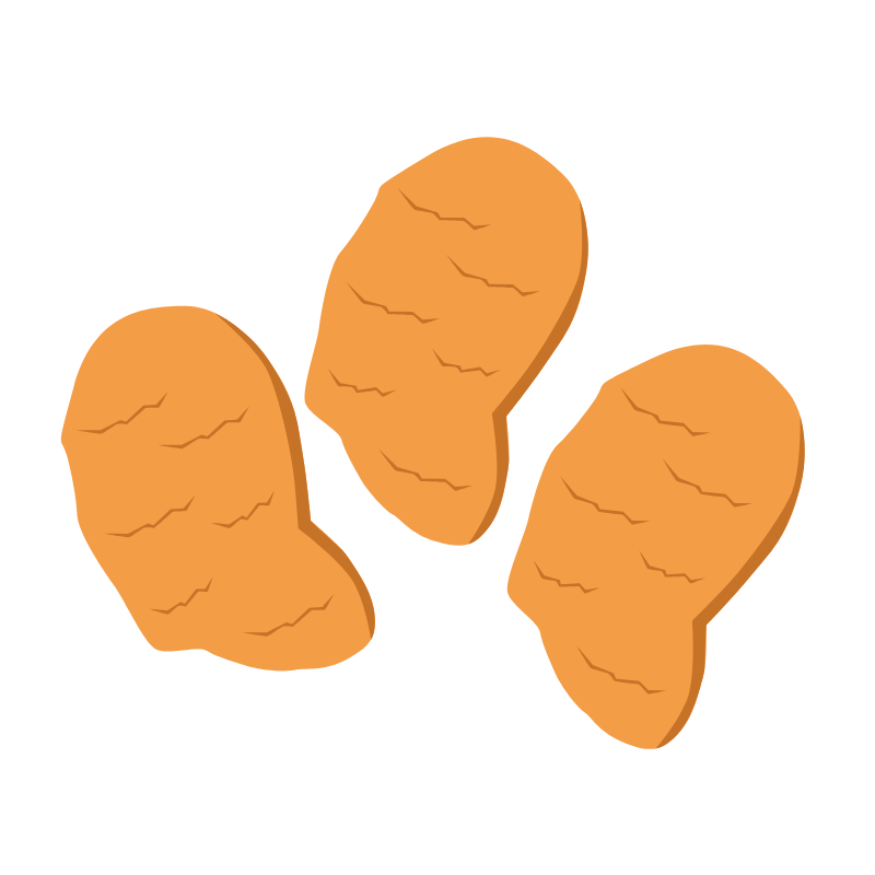 Chicken Nugget 20pc Cooked