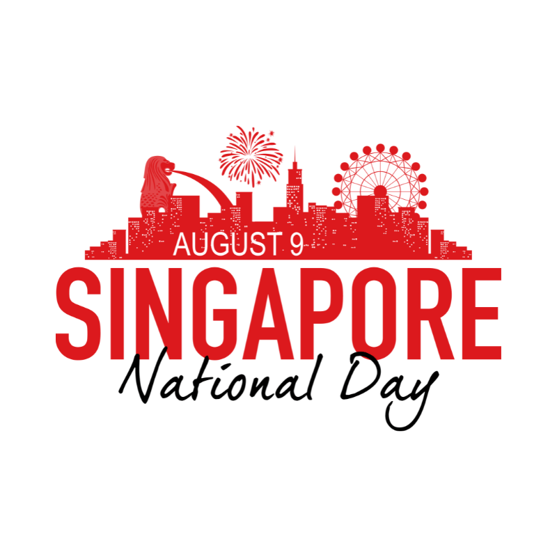SG60 National Day Sticker Labels