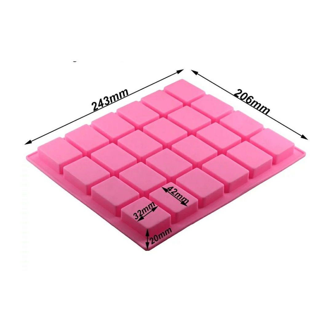 MM 11465 | Rectangle Silicone Mold 24 Cast