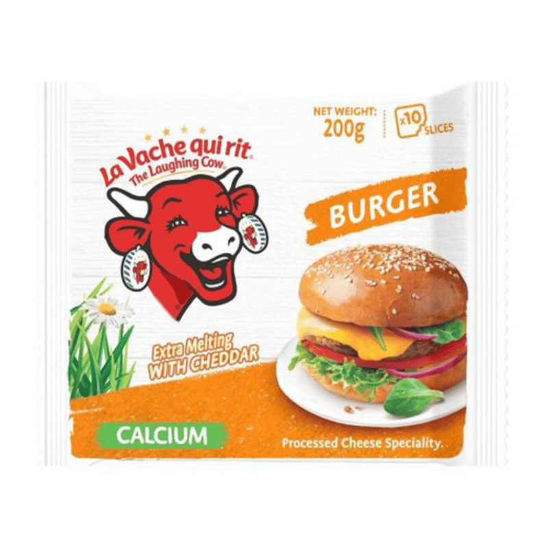 Laughing Cow Burger Cheddar Cheese Slice 200g