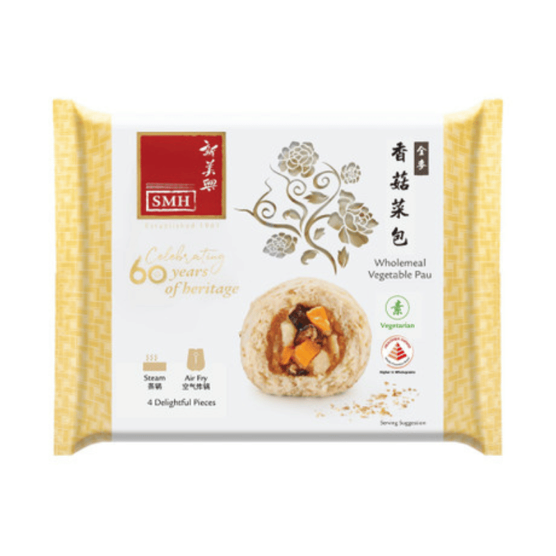 Wholemeal Vegetable Pau 4pc