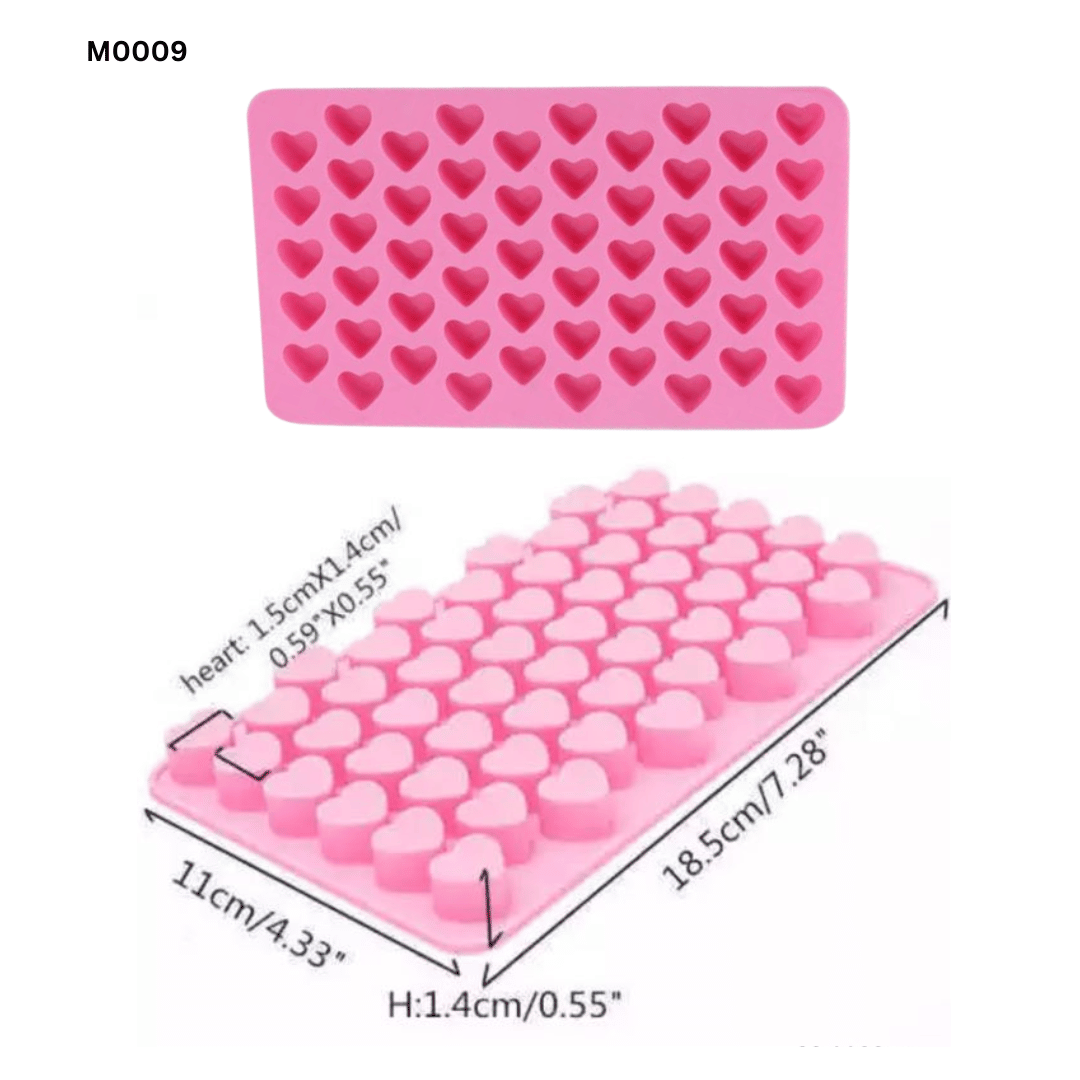 B001 M0009 | Silicone Mold Heart 55 Cast