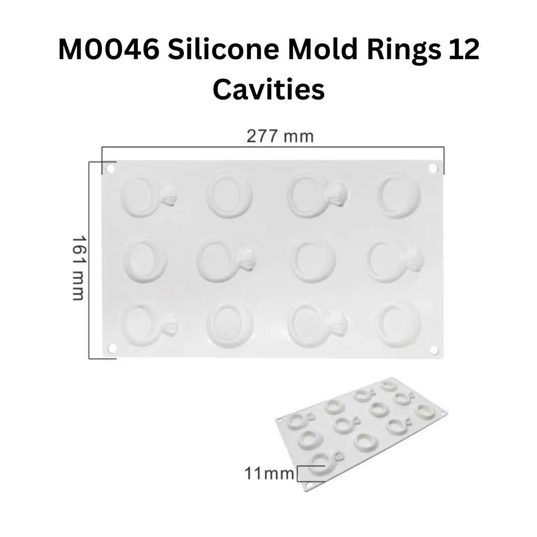 M0046 Silicone Mold Rings 12 Cavities
