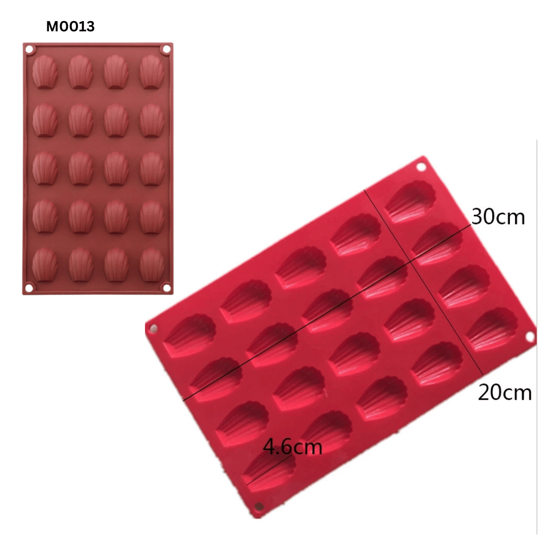 B002 M0013 | Silicone Mold Madeleine 20 Cast
