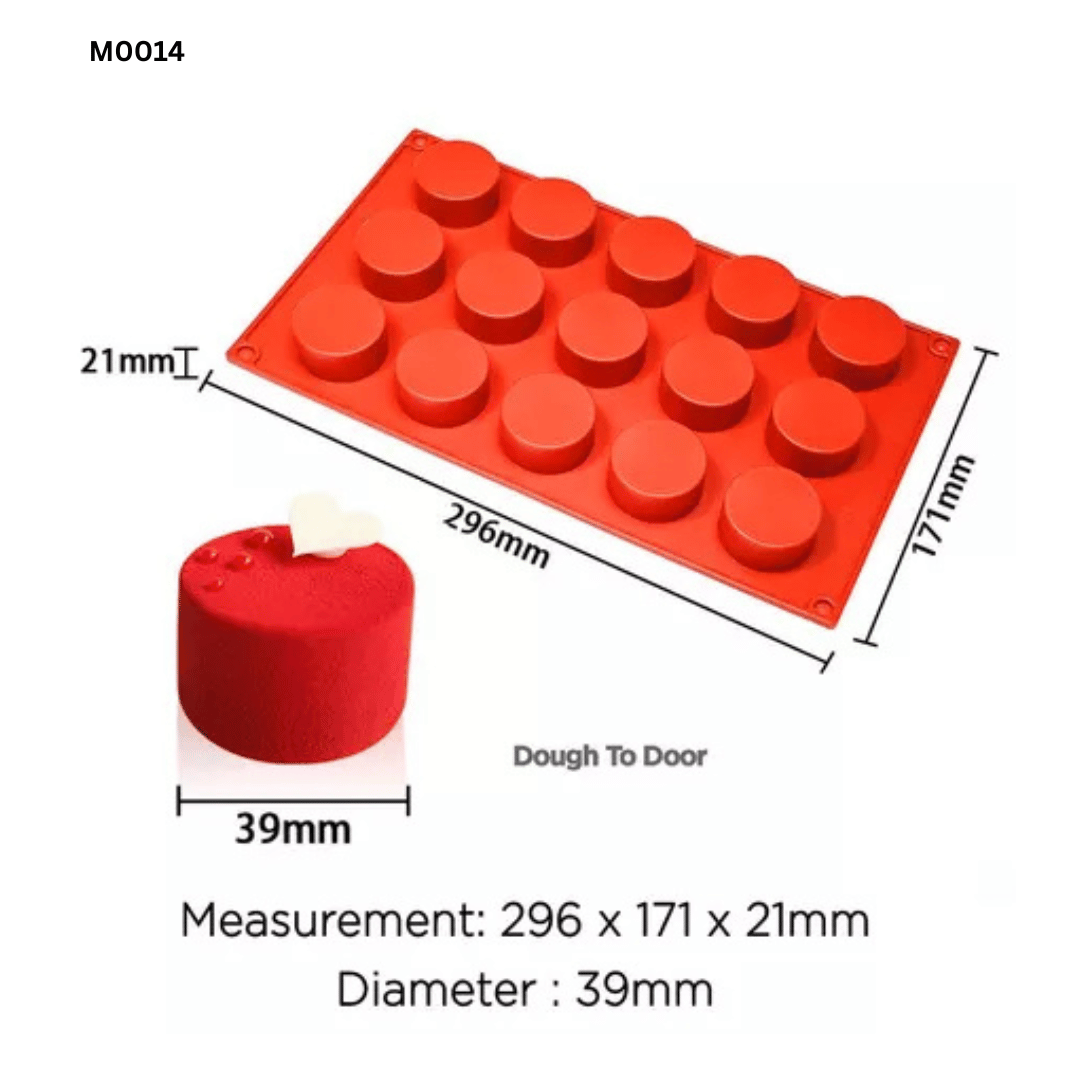 B002 M0014 | Silicone Mold Round Disc 15 Cast