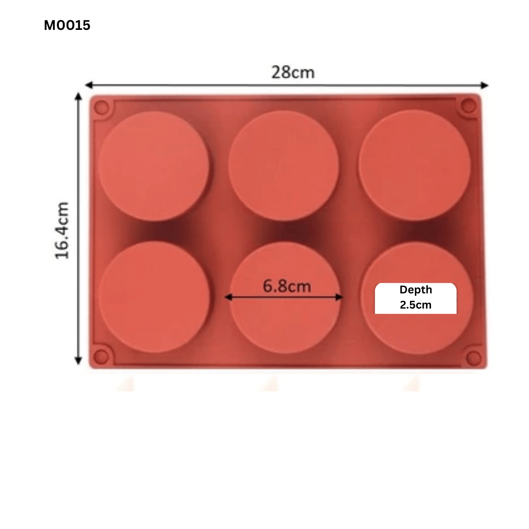 B003 M0015 | Silicone Mold Muffin 6 Cast