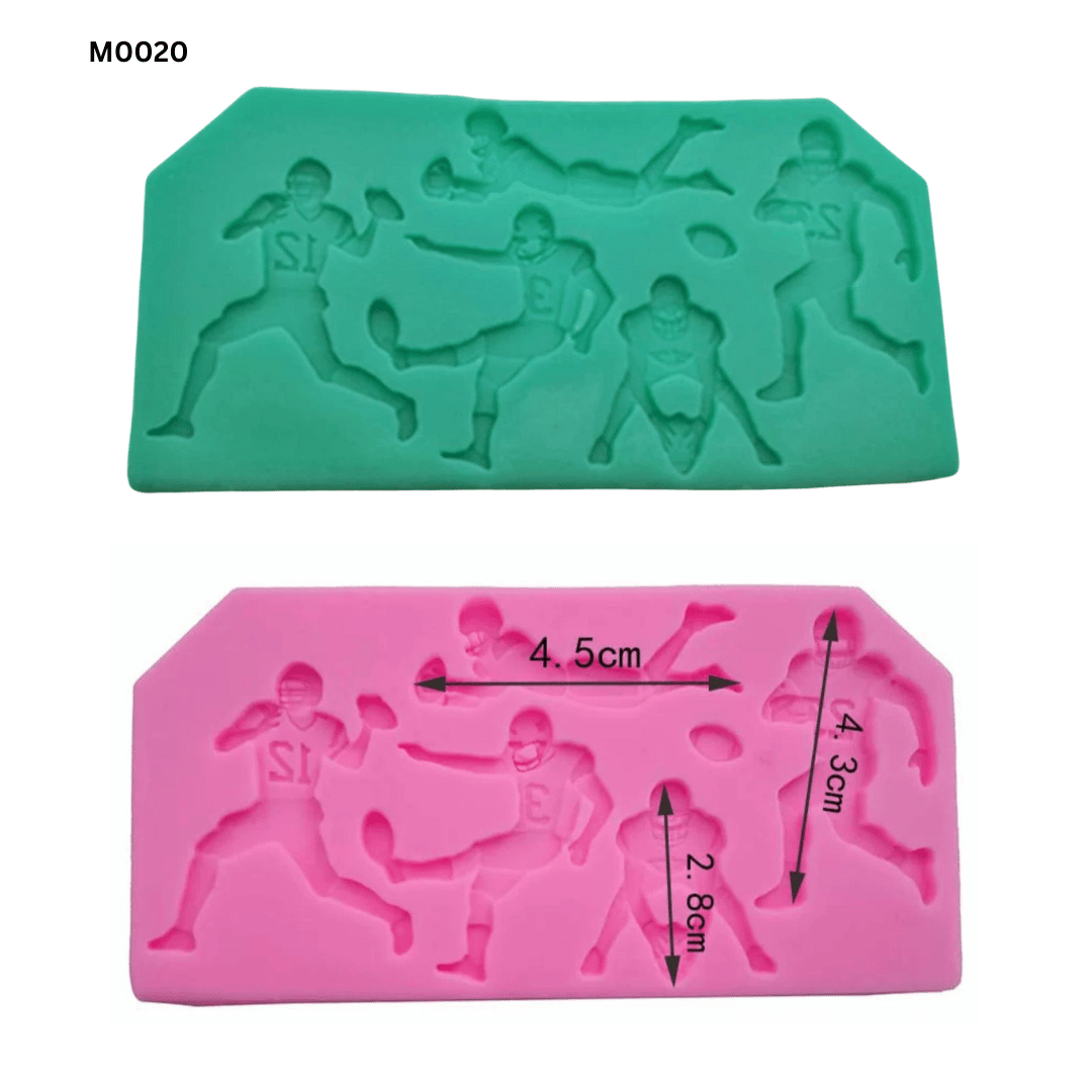B003 M0020 | Silicone Mold Rugby 6 Cast