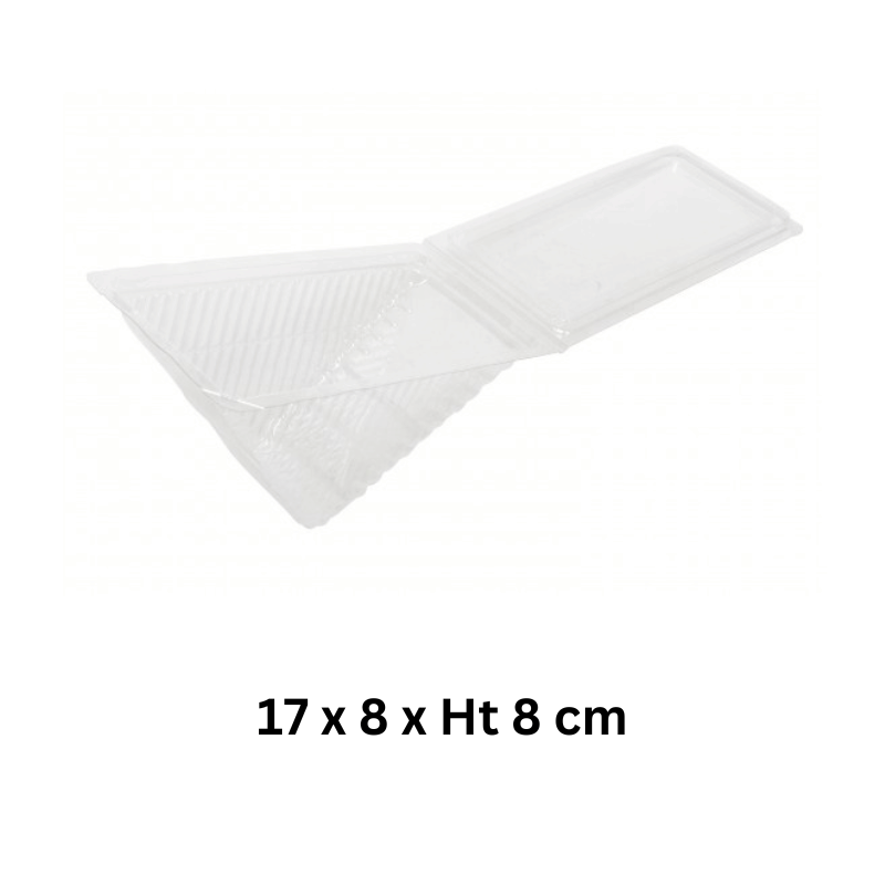 Sandwich Plastic Disposable Box Ht 8cm 20pc