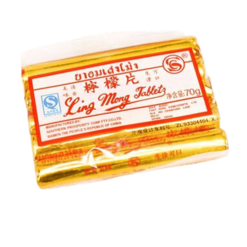 Lingmong Lemon Tablets Candy 50 Tubes