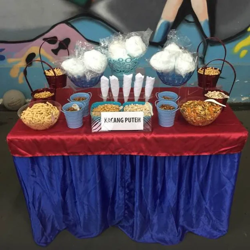 Kacang Putih & Candy Floss Buffet Setup