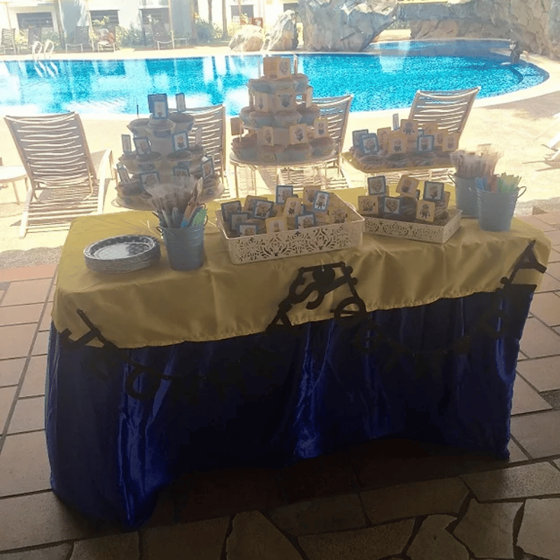 Candy Buffet Setup - Minions Yellow Theme