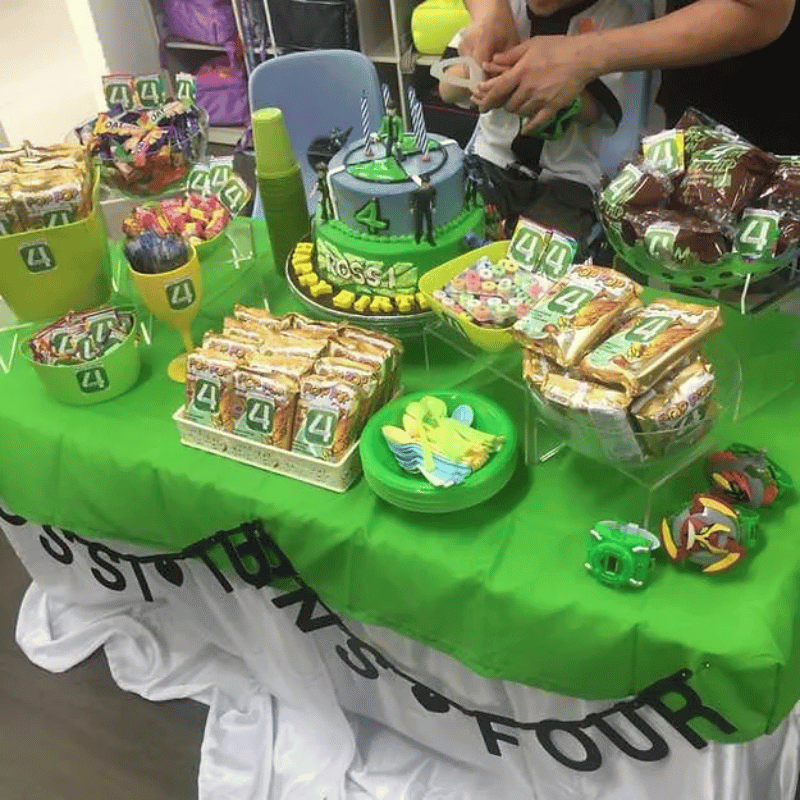 Candy Buffet Setup - Cartoon Ben 10