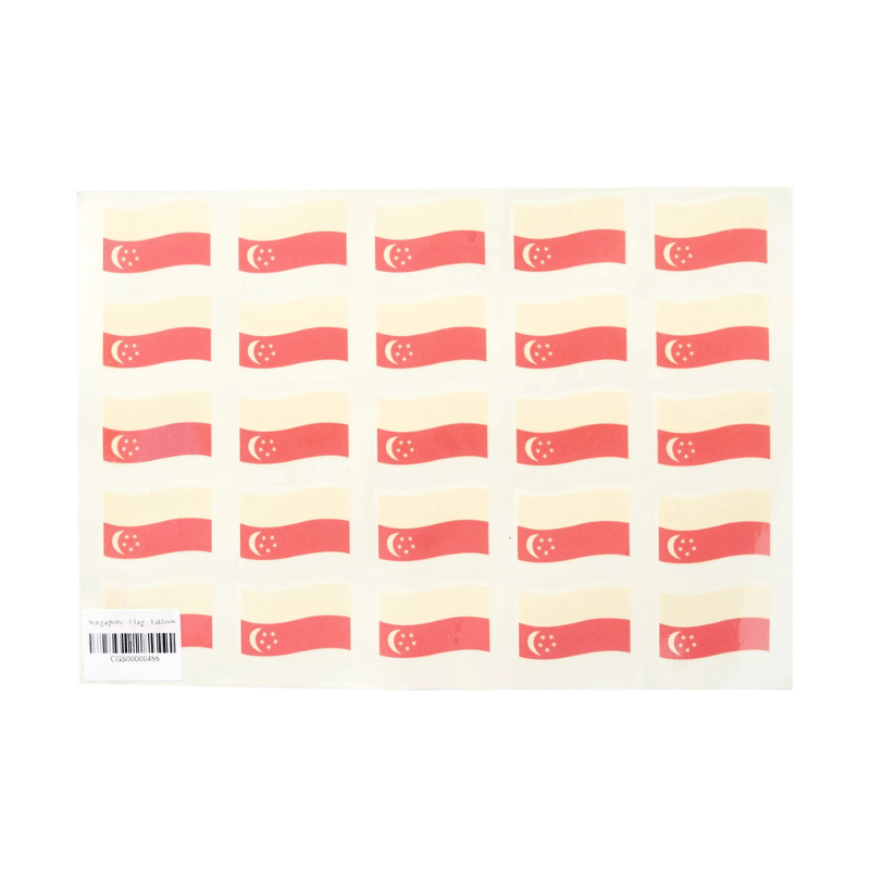National Day Tattoo 10 sheets Flags Design