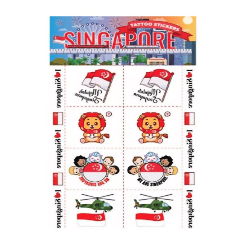 National Day Tattoo 10 sheets Design A