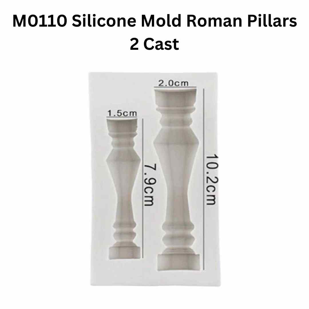 M0110 Silicone Mold Roman Pillars 2 Cast