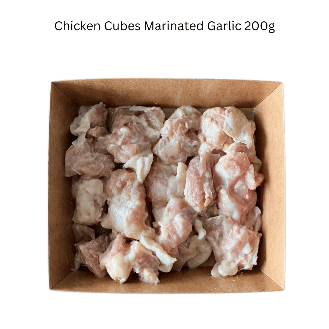 Chicken Cubes Marinated Garlic 200g