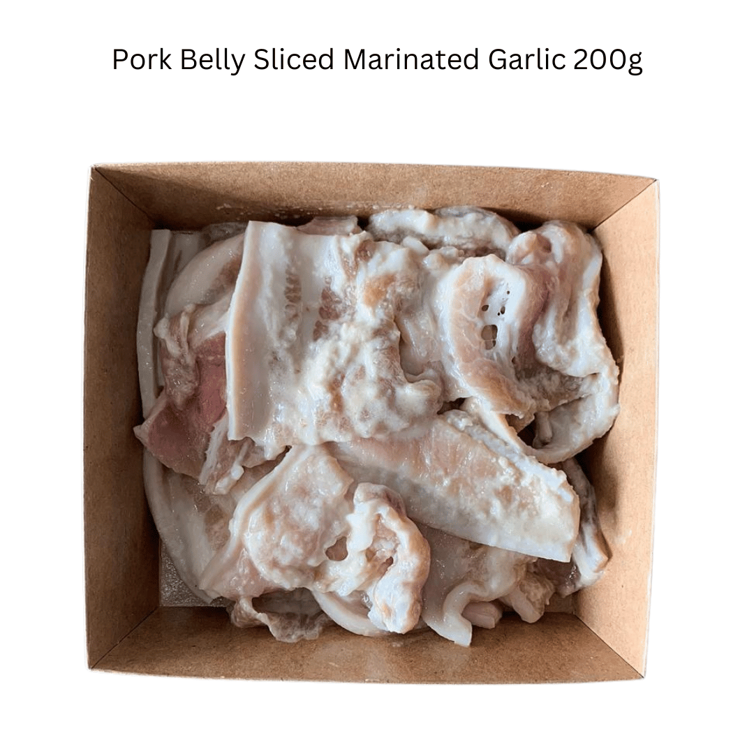 Pork Belly Sliced Marinated Garlic 200g