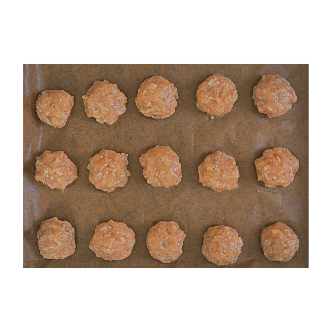 Chicken Cheese Meatball 20pc Raw