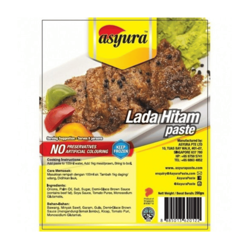 [Halal] Asyura Lada Hitam Paste 280g