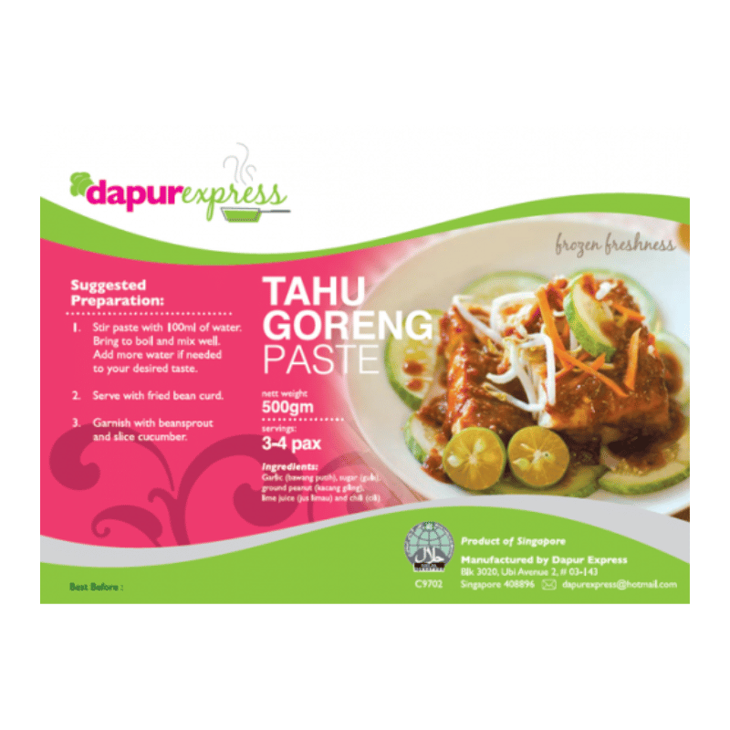 [Halal] Dapur Express Tahu Goreng Paste 500g