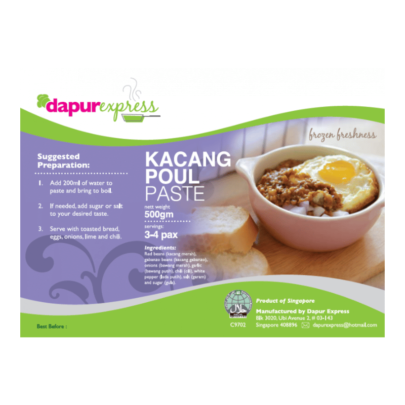 [Halal] Dapur Express Kacang Poul Paste 500g