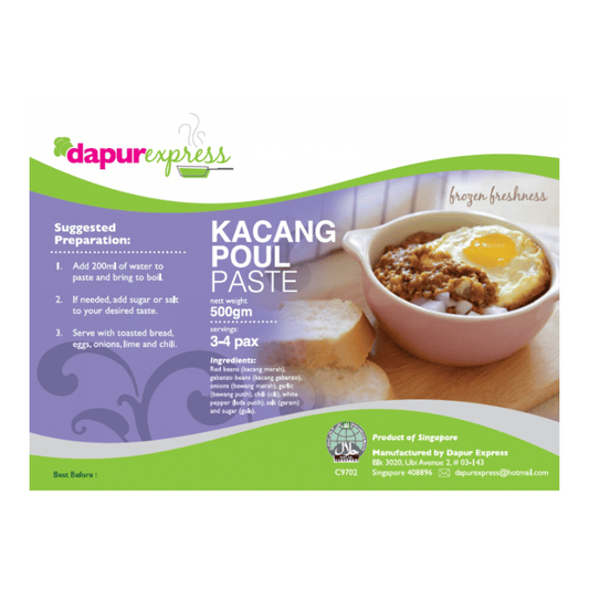 [Halal] Dapur Express Kacang Poul Paste 500g