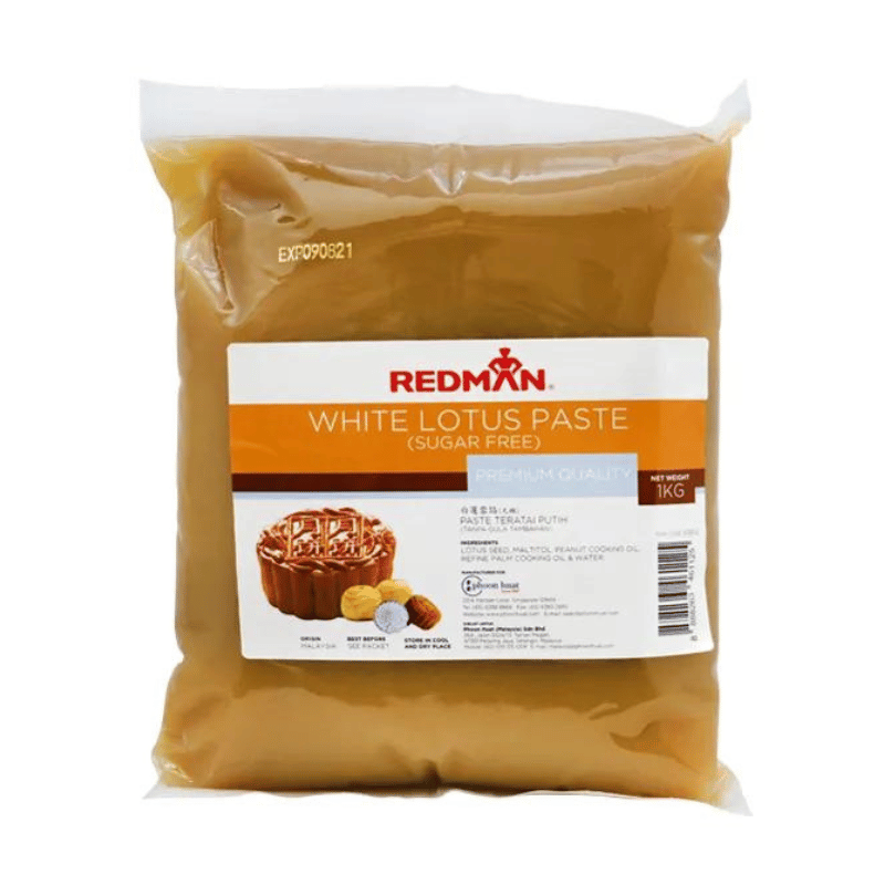 Redman White Lotus Mooncake Paste - No Sugar 1kg