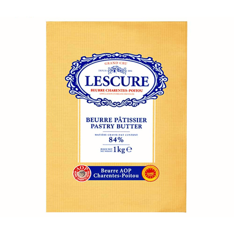 [Halal] Lescure Pastry Unsalted Butter Sheet 84% Fat AOP 1kg
