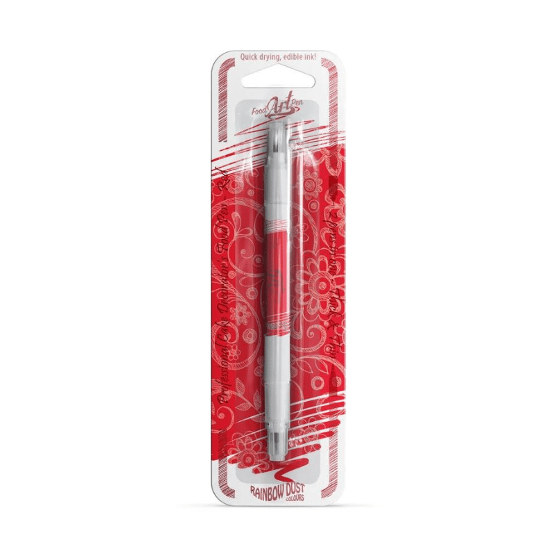 Rainbow Dust Edible Pen Double Sided Red