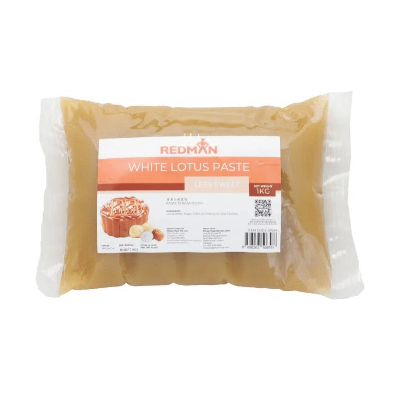Redman White Lotus Mooncake Paste - Less Sweet 1kg