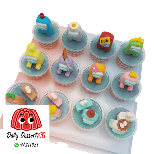 Jelly Cake - Among Us - 12 Cups
