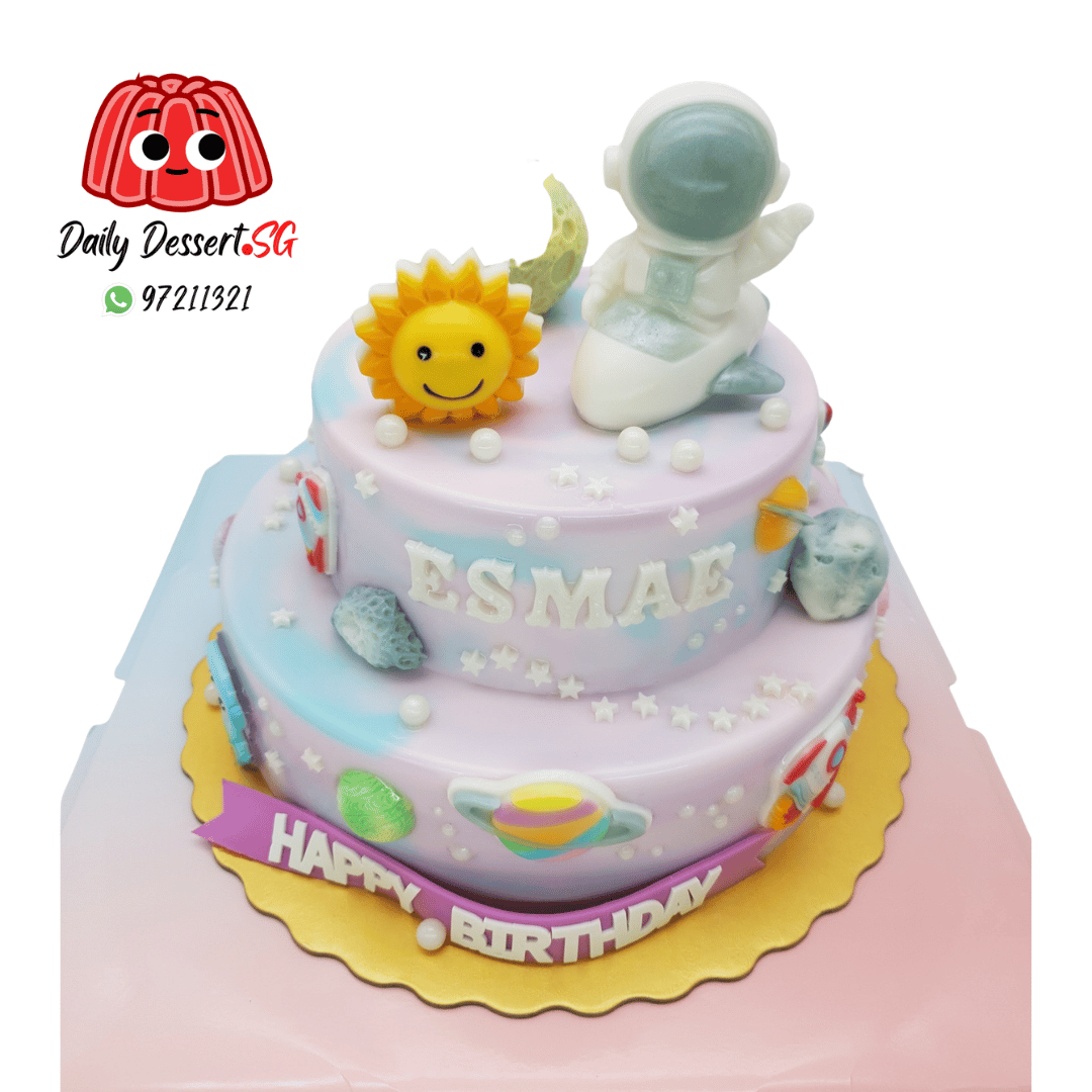 Jelly Cake - Astronaut - 2 Tier Cake