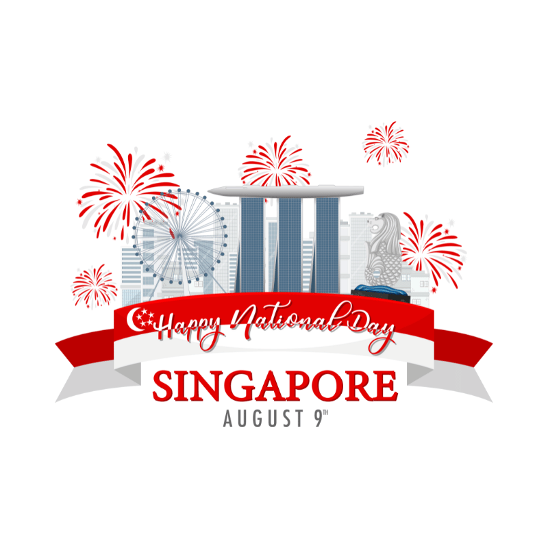 SG60 National Day Sticker Labels