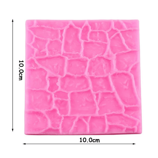 MM | Stone Wall Log Cake Silicone Mold Embosser