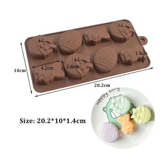 MM 11870 | Easter Bunny Egg Basket Silicone Mold