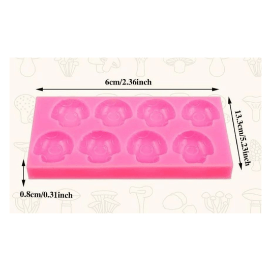 MM 10542 | Mushroom Silicone Mold 8 Cast