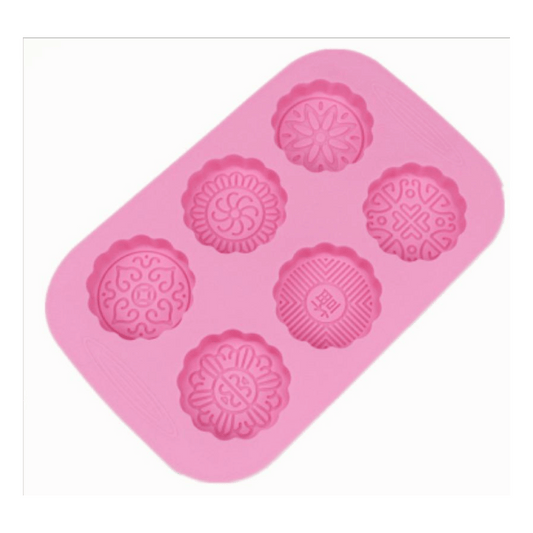 MM14175 | Round Mooncake Silicone Mold 6 Cast 5.8cm
