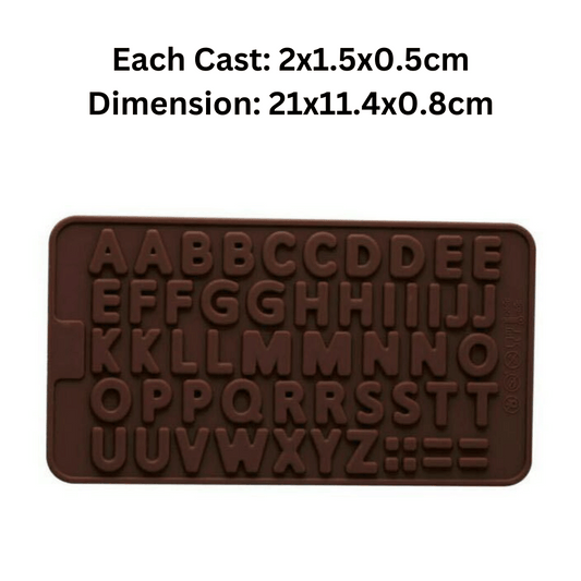 MM10565 | Alphabets Capital Letters Thin Silicone Mold