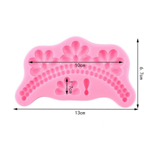 MM 11116 | Necklace Dangling Jewels Silicone Mold