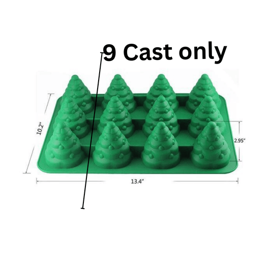 MM 10362 | Christmas Tree 3D Silicone Mold 9 Cast