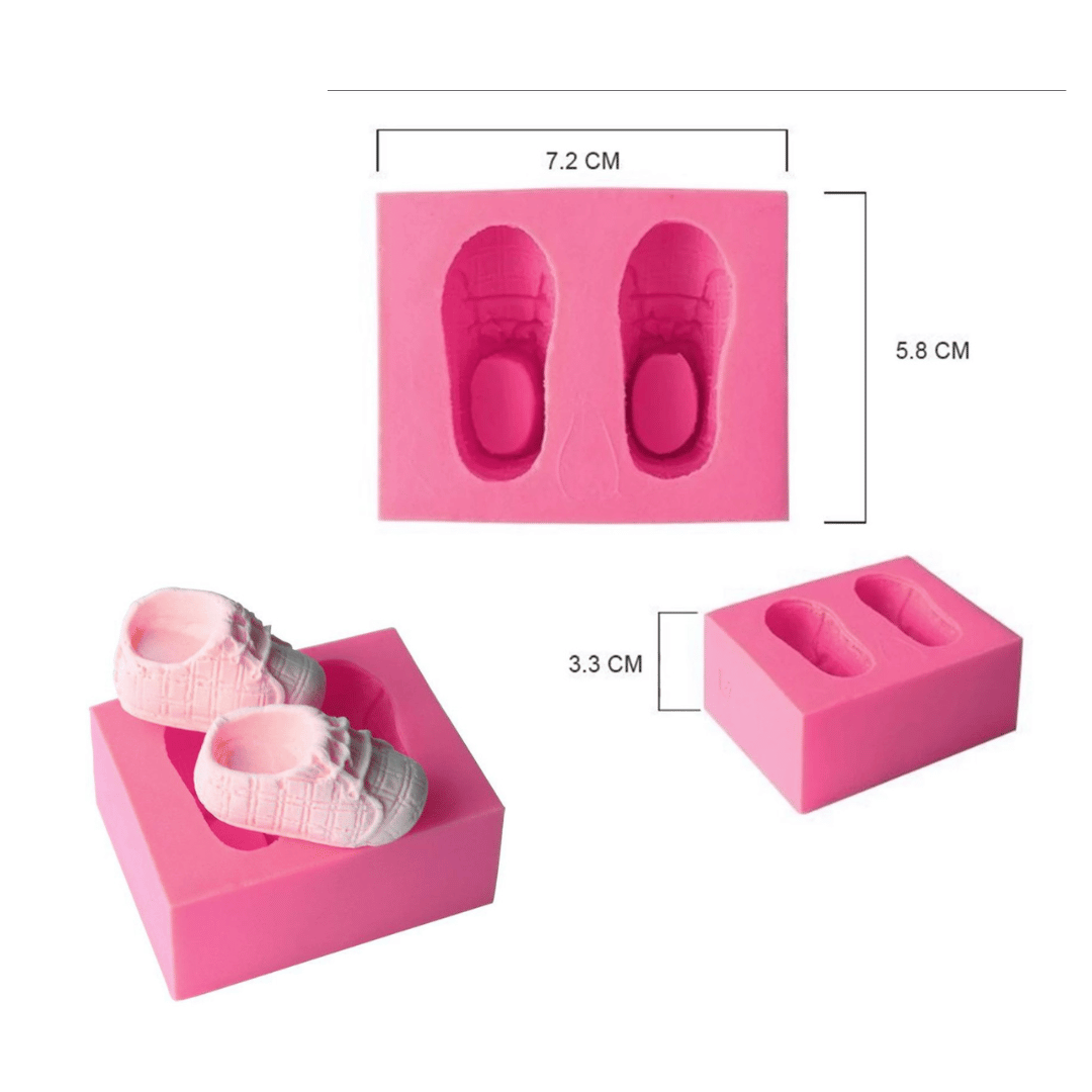 MM 14476 | Baby Shoes with Laces Silicone Mold