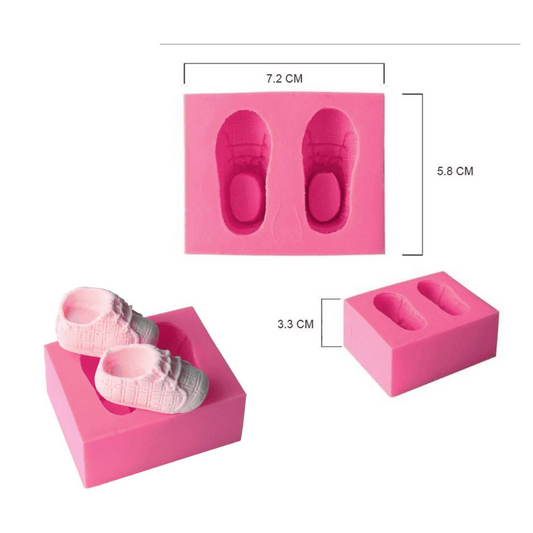MM 14476 | Baby Shoes with Laces Silicone Mold