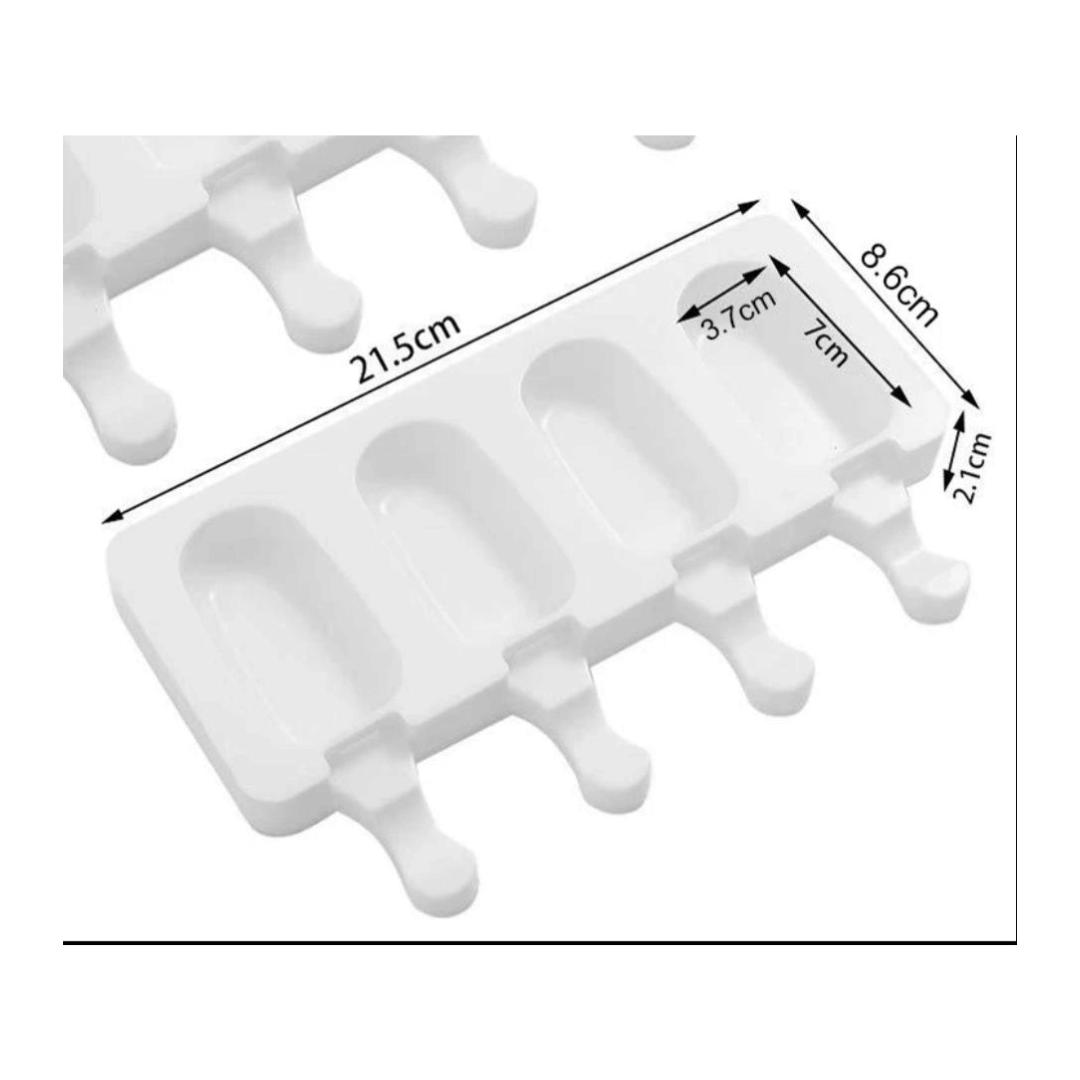 MM 14174 | Cake Pop Popsicle 4 Cast Silicone Mold - Small