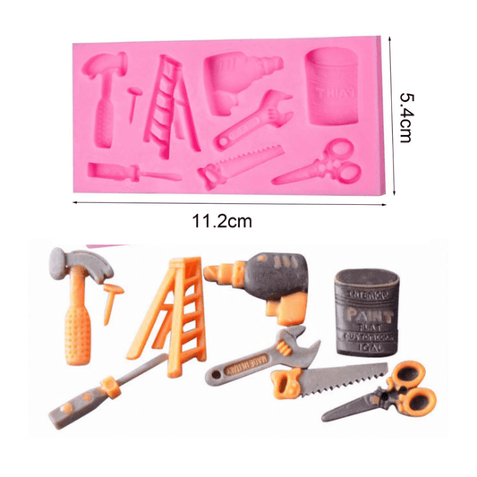 MM 10001 | Construction Tools Hammer Ladder Builder Silicone Mold