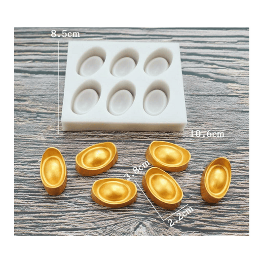 MM 15239 | Gold Ingot Silicone Mold