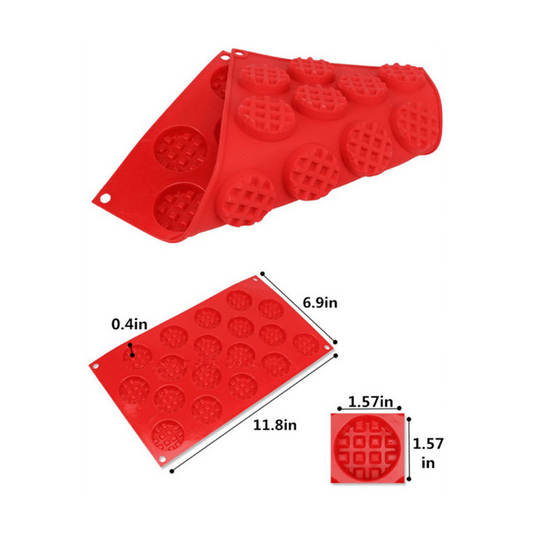 MM WF004 | Mini Round Waffles Silicone Mold
