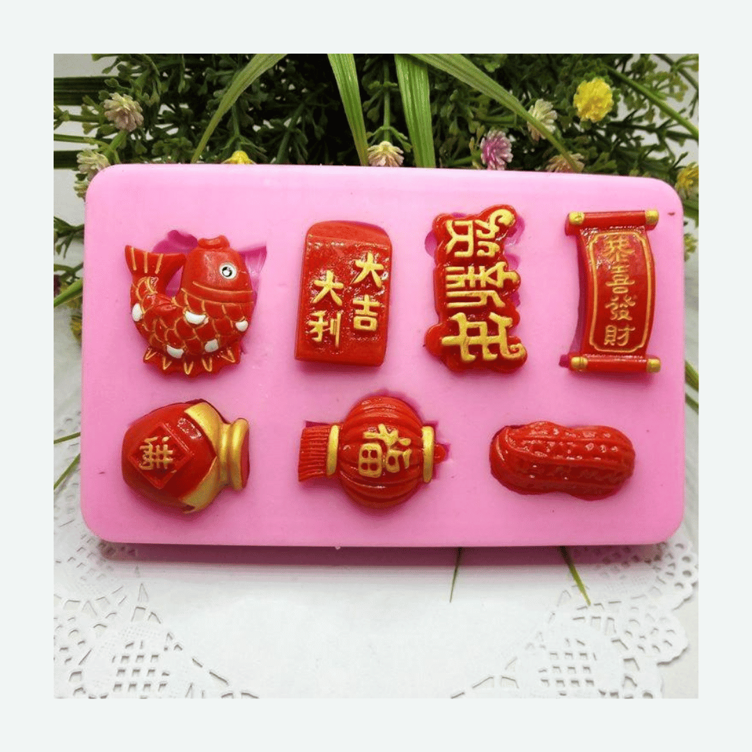 MM 15238 | CNY Chinese New Year Charms Silicone Mold