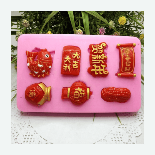 MM 15238 | CNY Chinese New Year Charms Silicone Mold
