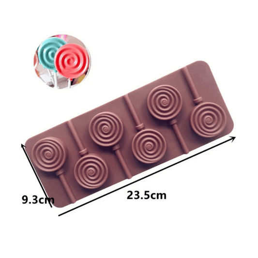 MM 11378 | Chocolate Lollipop Swirl Silicone Mold