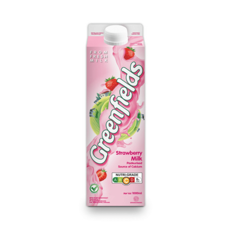 [Halal] Greenfields Strawberry Milk 1 Litre